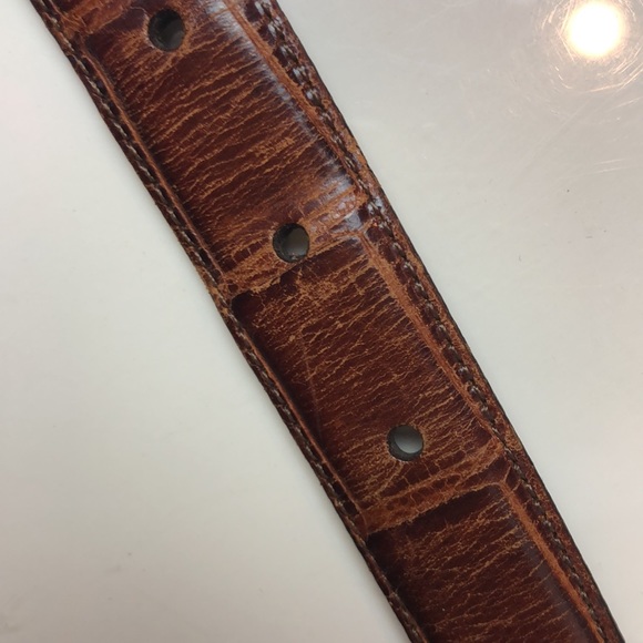 Brighton Men’s Croc Embossed Calfskin on Glove Leather Belt - Picture 13 of 13